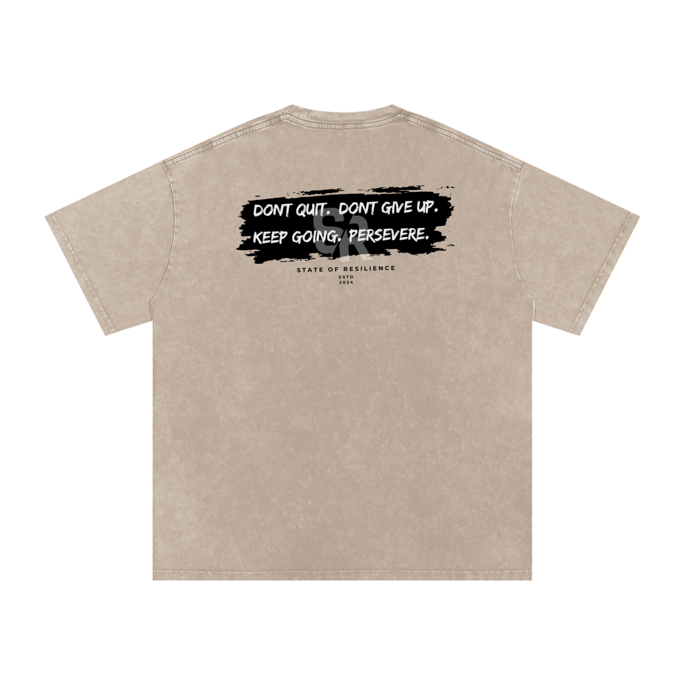 Snow Washed Oversized Cotton T-Shirt